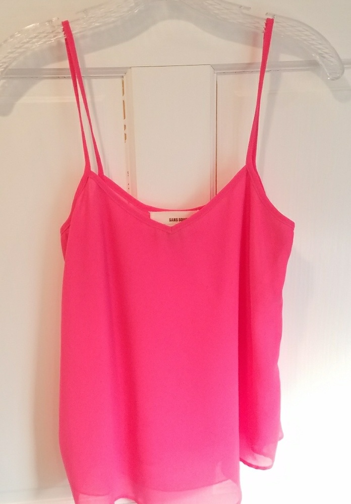 Sans Souci pink top spaghetti straps. W0000009